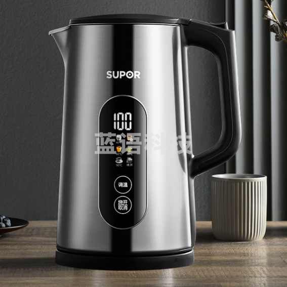 苏泊尔(SUPOR)电热水壶 1.7L大容量 大屏实时显温