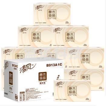 清风 单层擦手纸 B913A1C 200张/包 20包/箱 1箱装
