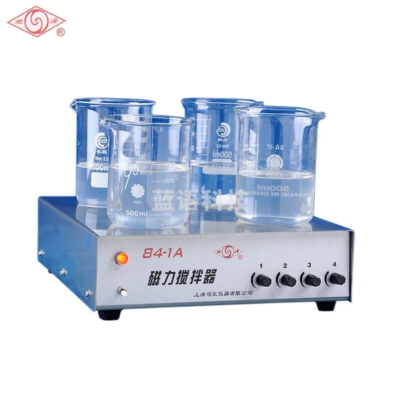 司乐 上海司乐85-1/2A恒温磁力搅拌器实验室小型加热磁力搅拌机多工位 安全用仪器