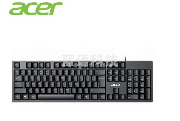 宏碁(acer) 键盘 有线键盘 办公键盘 笔记本键盘 防泼溅 经典手感 K-212B