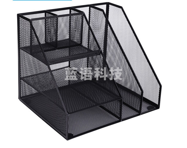 桌面收纳金属组合式分层收纳文件框文件筐文件架文件座/文具座资料架 组合式 免安装