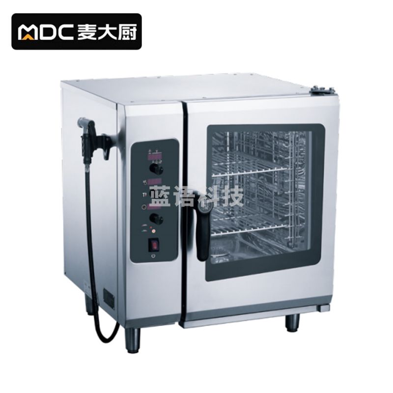 麦大厨标准款 380v 18.3kw旋钮式十层万能蒸烤箱