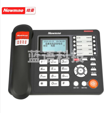 纽曼（Newmine） HL2008TSD-9081(R) 超长办公录音电话机 固定座机 2200小时录音时长