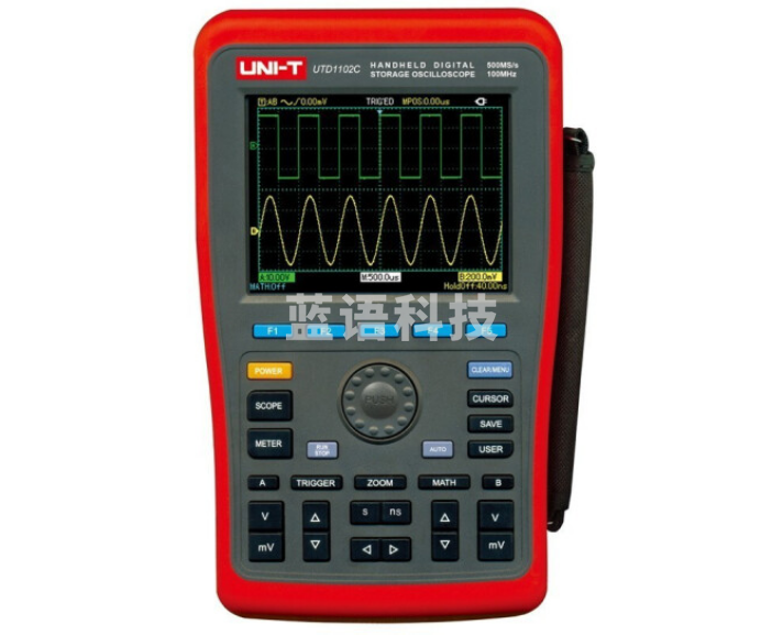 优利德(UNI-T)UTD1102C  手持式数字存储示波器示波表双通道示波器100MHz