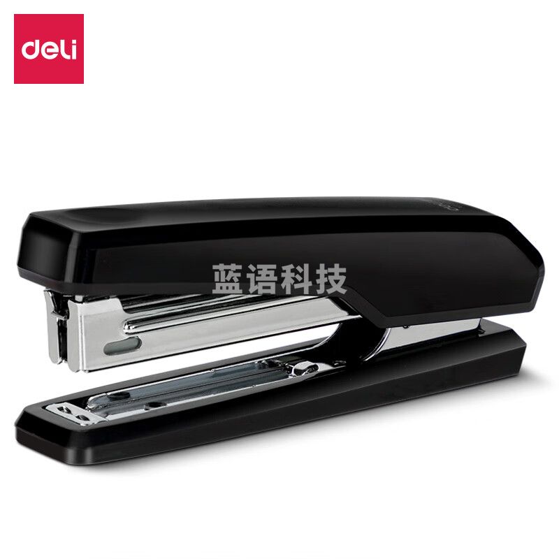 得力（deli）0229黑色订书机小号订书器办公用订书器10号订书机