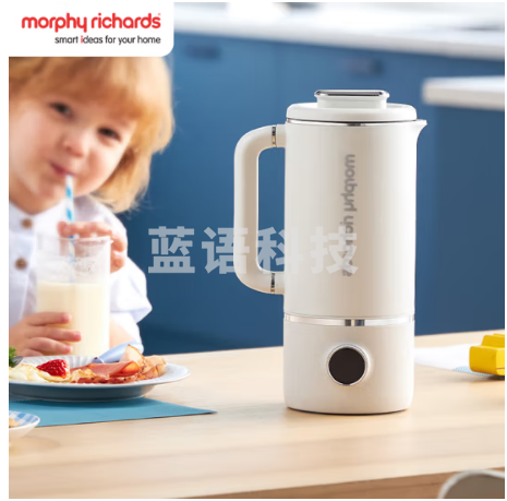 摩飞电器(Morphyrichards)豆浆机 家用破壁机 全自动清洗免过滤 低音降噪 多功能菜单可预约 600ml MR8200 白色