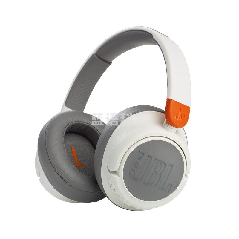 JBL JR460NC头戴式降噪儿童蓝牙耳机 英语网课教育学习无线麦克风学生耳机低分贝 通用华为苹果小米 珍珠白