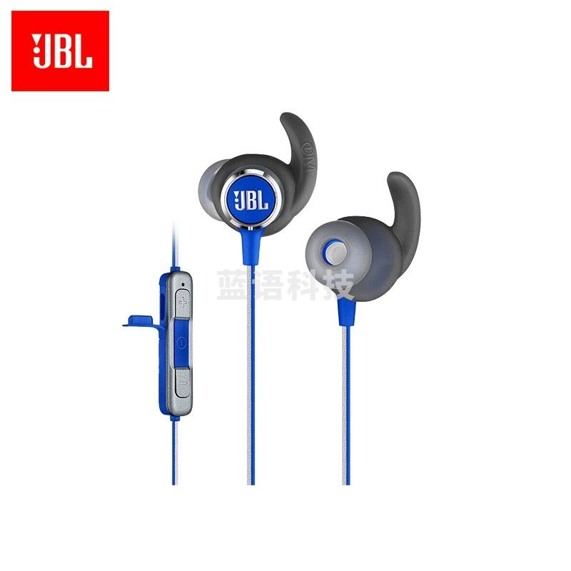 JBL Mini BT蓝色 蓝牙耳机挂脖式 无线运动耳机 防水防汗 苹果华为小米安卓游戏音乐通用耳机