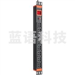 包尔星克（PowerSync） MD8T0020 10A,8位,PDU机柜专用电源插座,过载开关,3米