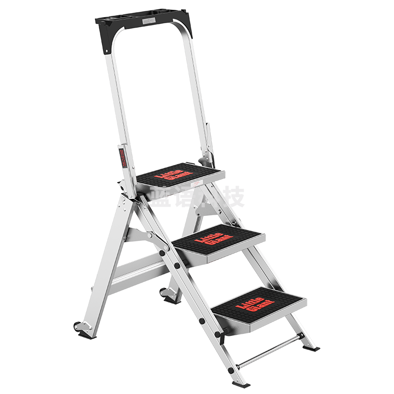 雷都捷特（LittleGiant）折叠家用梯三步梯凳工程人字梯铝合金可折叠仓储理货梯10310BA
