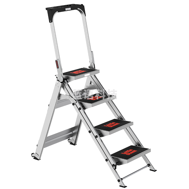 雷都捷特（LittleGiant） 加厚铝合金四步折叠梯凳家用/工程人字梯仓储理货梯10410BA