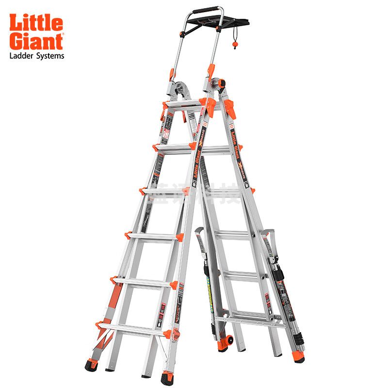 雷都捷特（LittleGiant）梯子 加厚铝合金人字梯/直梯伸缩折叠多功能家用/工程12826-818