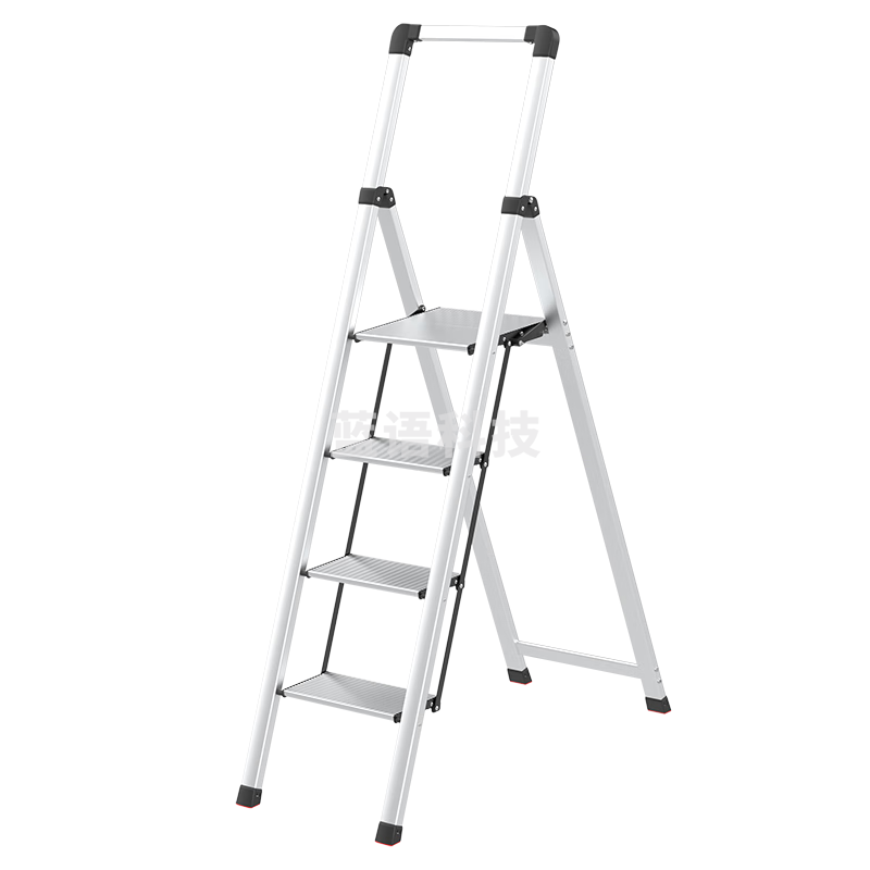 万怡（WRIGHT）梯子家用折叠梯人字梯多功能室内登高铝合金加厚扶梯楼梯子工具台 WR2214Y2