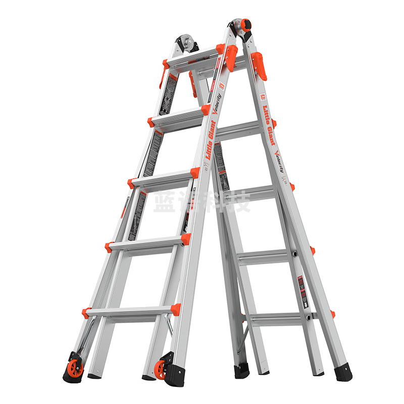 雷都捷特（LittleGiant） 家用/工程梯子铝合金伸缩人字梯直梯 折叠多功能登高梯15422-001