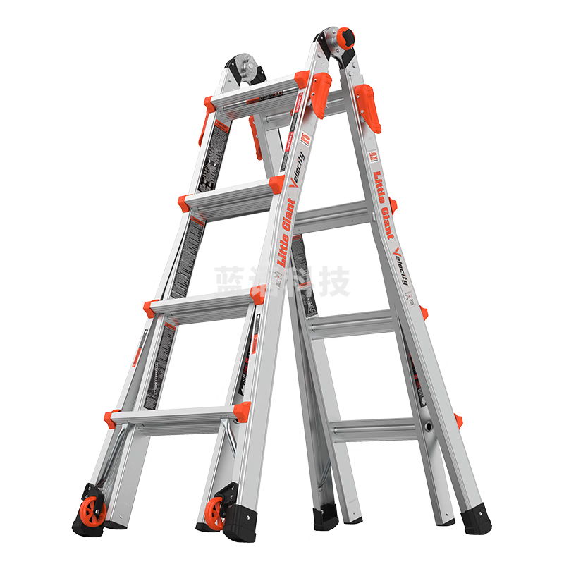 雷都捷特（LittleGiant）多功能伸缩梯子加厚铝合金人字梯/直梯 可折叠工程梯15417-001