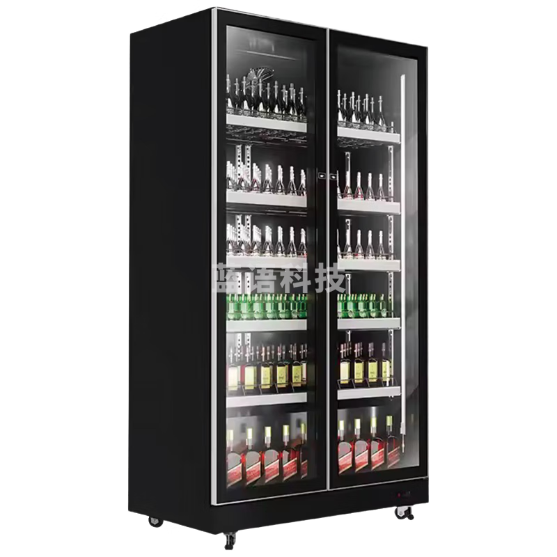 美菱（MeiLing）690升 立式双门冷藏展示柜 商用大容量风冷无霜保鲜柜 超市冷柜玻璃门啤酒饮料展示柜SC-919W2MV7