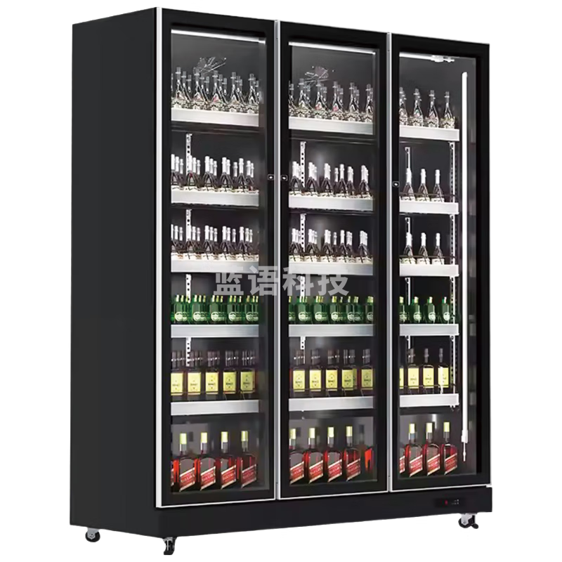 美菱（MeiLing）1070升 立式三门冷藏展示柜 商用大容量风冷无霜保鲜柜 超市冷柜玻璃门啤酒饮料展示柜SC-1419W3MV7