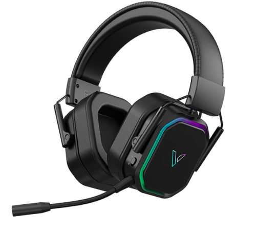 雷柏（Rapoo）VH850三模无线游戏耳机 2.4G/蓝牙/有线模式RGB背光多平台兼容电脑电竞吃鸡头戴式耳机耳麦黑色