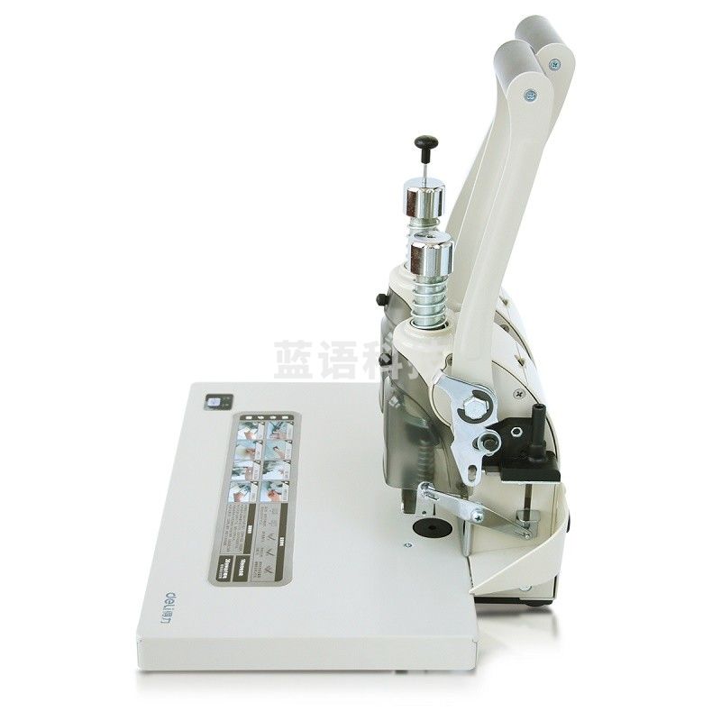 得力3875财务凭证装订机(灰)(台) 单台装 10s快装 30mm装订厚度