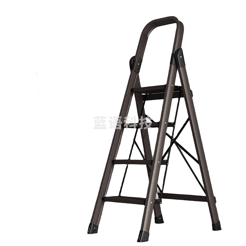 奥鹏梯子家用四步折叠梯加厚铝合金室内户外登高爬梯人字梯工程梯