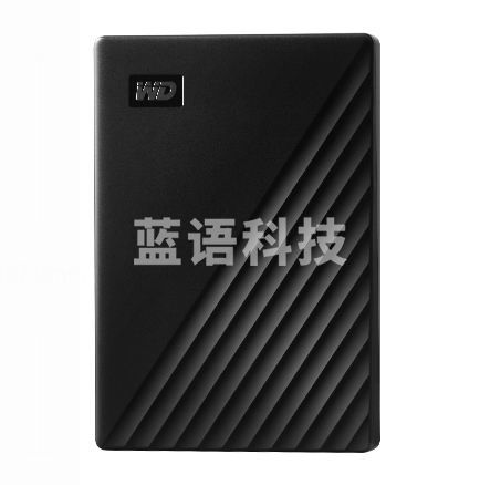 西部数据(WD) 2TB WDBYVG0020BBK 移动硬盘 USB3.0 My Passport随行版 2.5英寸 黑色 机械硬盘 便携存储 自动备份