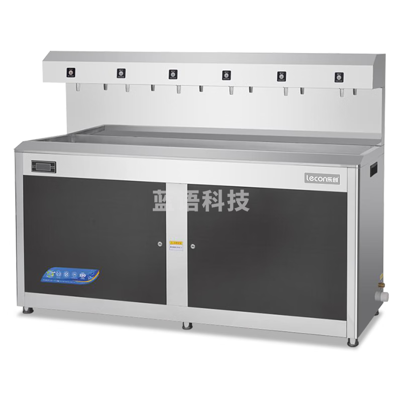 乐创（lecon）商用 直饮水机过滤净水器学校工饮机大型温热水机不锈钢全自动电热烧水器 一开五温LC-DK-HK6K