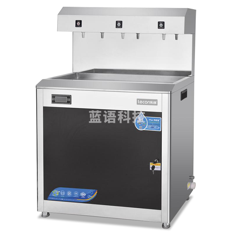 乐创（lecon）商用 直饮水机过滤净水器学校工饮机大型温热水机不锈钢全自动电热烧水器 一开二温LC-DK-HK3K