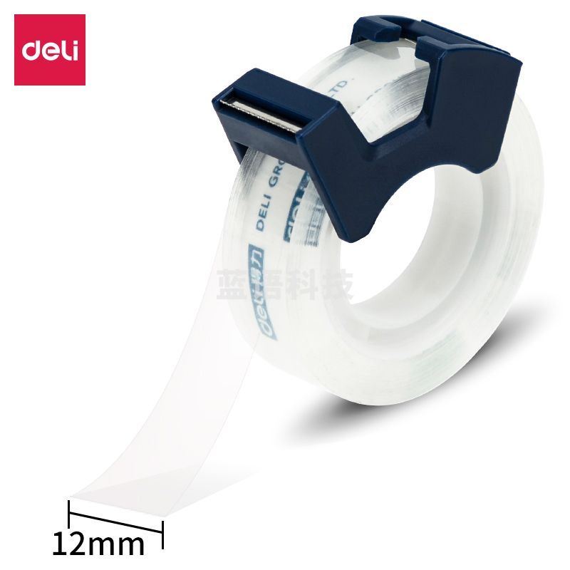 得力30123强韧型文具胶带套装12mm*25Y*38um(高透)(1卷/卡)
