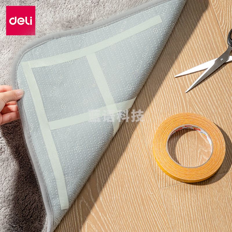 得力30802双面布基胶带15mm*20m*280μm(棕色)(1卷/热缩)(卷)