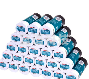 得力3144多瑙河热敏收银纸80*60型(混)(2卷/筒)