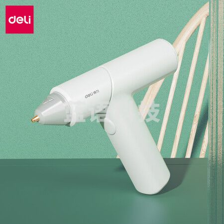 得力(deli)31408 热熔胶枪10w 手工制作高粘强力热溶胶 白色