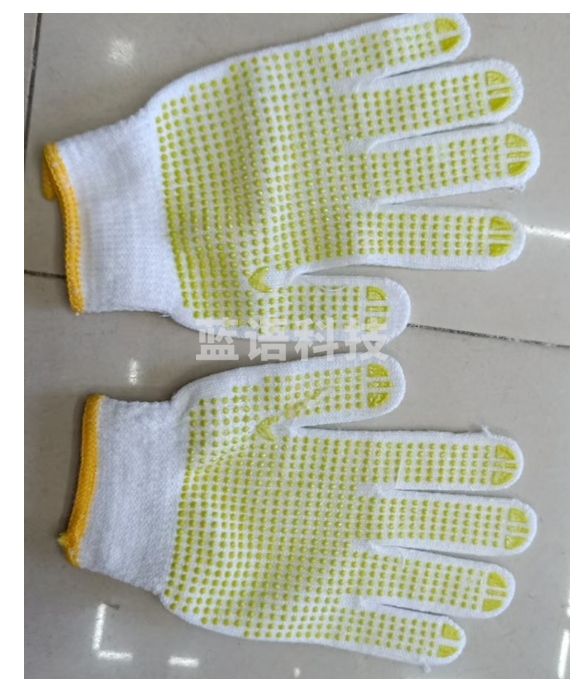 盛港(SHENGGANG) 点胶手套 毛纺线手套 点塑点珠加厚防滑耐磨劳保手套 黄点胶