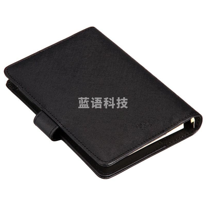 得力(deli) 96本/箱 48k100张活页笔记本子文具6孔商务工作记事本日记本皮面本办公用品黑色3152