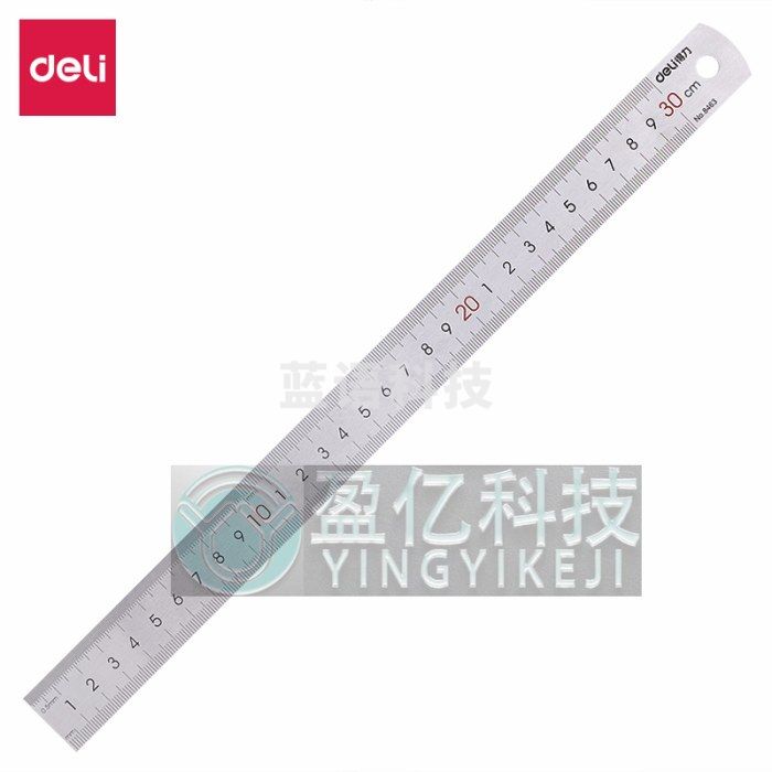 得力 deli 8463 钢尺 30cm