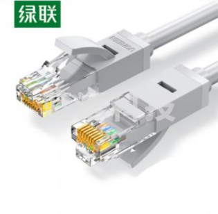 绿联 UGREEN 20175 六类网线 NW102 CAT6千兆八芯双绞跳线 1米 灰白色 Jd.20条起售