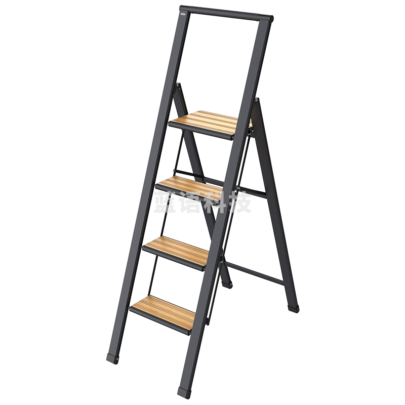 杜邦（DU PONT）梯子家用梯室内碳钢人字梯多功能登高梯扶手梯【特厚踏板】4步