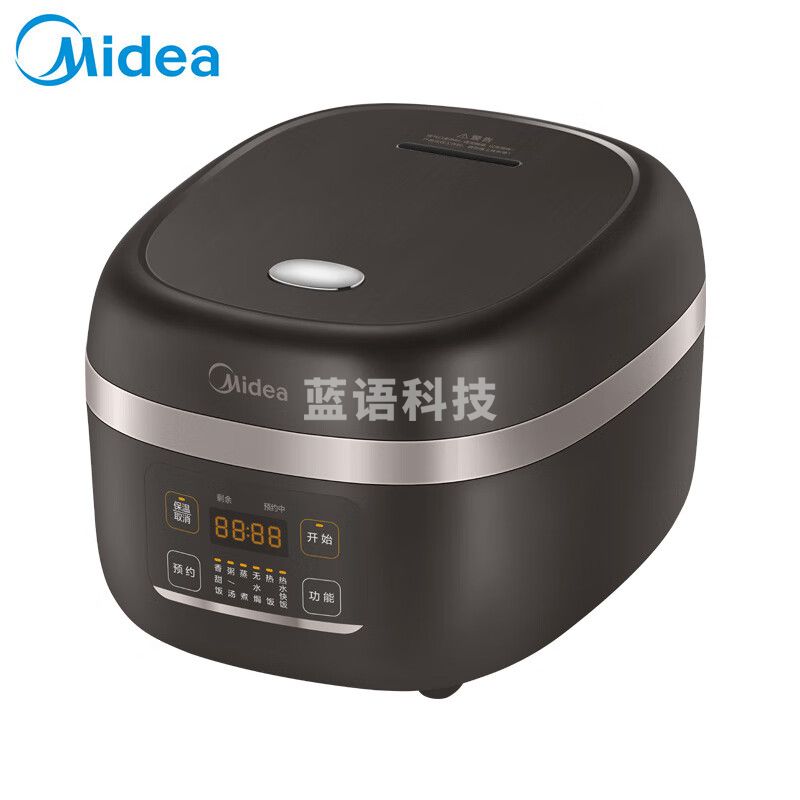 美的(Midea)美的(Midea)电饭煲 4L智能家用IH加热多功能 24H预约 精铁釜胆电饭锅MB-HF40C9-FS