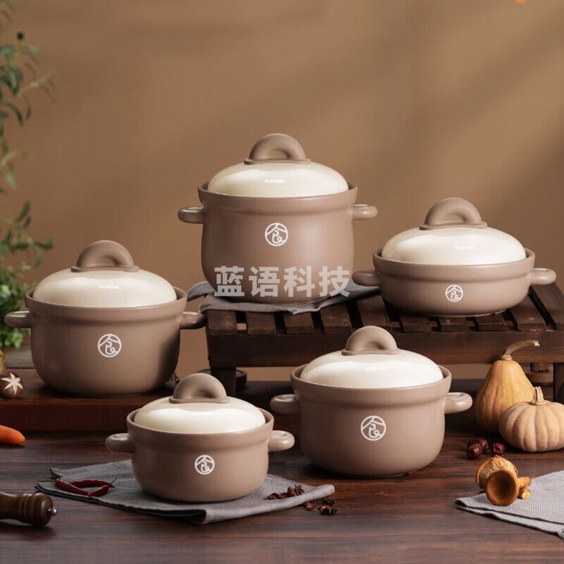 苏泊尔(SUPOR)陶瓷煲沙锅陶瓷耐高温传统炖锅砂锅炖汤煲仔饭熬药煎药壶中药瓦煲 TB20UA1 2L