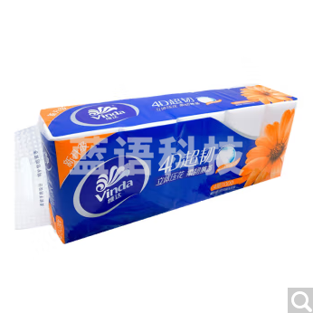 维达（Vinda）120卷卷纸 4层1000g/提 卫生纸厕所纸巾商用家庭装 整箱销售 10卷*12提v4345