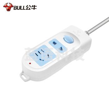 公牛(BULL) GN-612 2位总控开关全长1.8米 插座/带儿童保护门 新国标/插线板/插排/排插