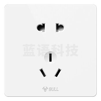 公牛(BULL) 墙壁插座 G12系列 10A五孔插座二三极连体插座86型暗装大面板插座G12Z223 象牙白
