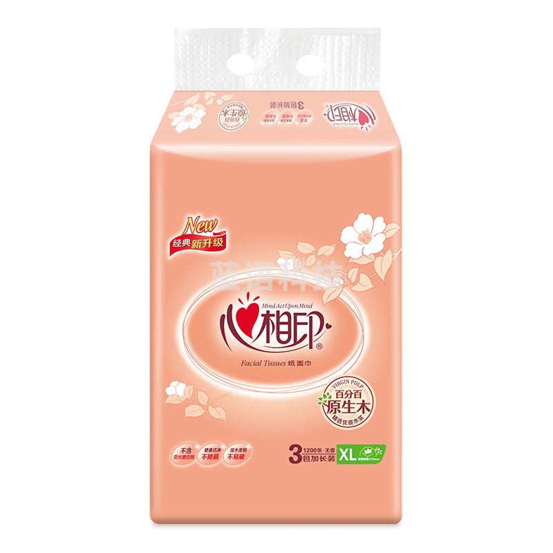 心相印 DT200 200抽双层抽纸 3包/提 整提销售