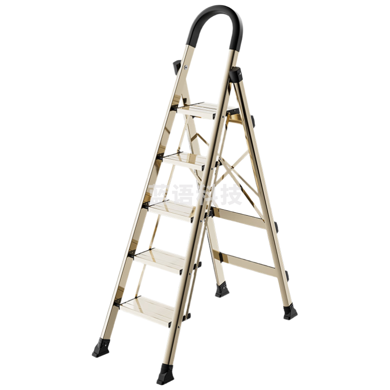肯泰（KENTAI）梯子家用折叠加厚铝合金人字梯登高步梯伸缩楼梯爬梯五步A1-XBJ5H