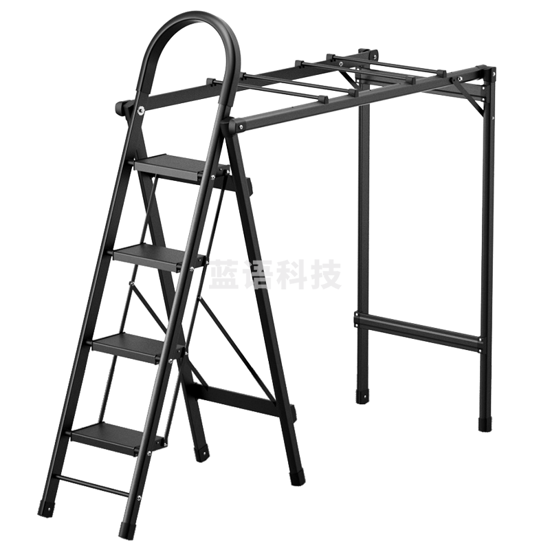 肯泰（KENTAI） 家用梯子多功能折叠人字梯晾衣架铝合金加厚楼梯五步工程梯Q6-H5