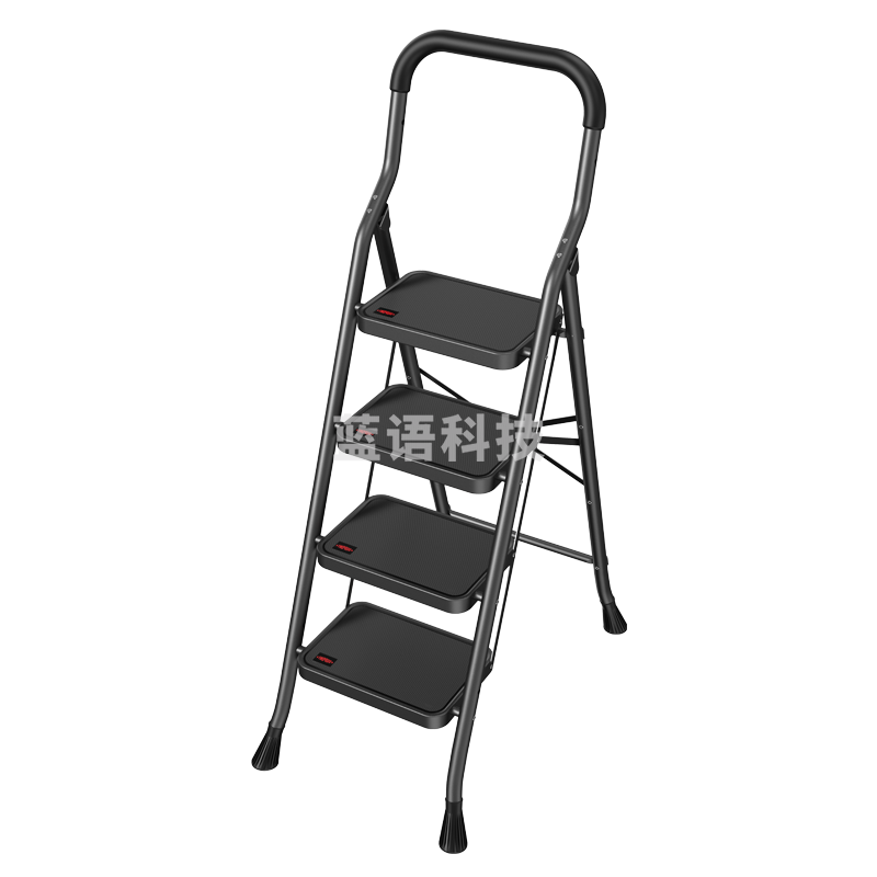 杜邦（DU PONT）人字梯家用梯折叠梯子登高梯扶梯楼梯伸缩梯无扶手碳钢梯四步