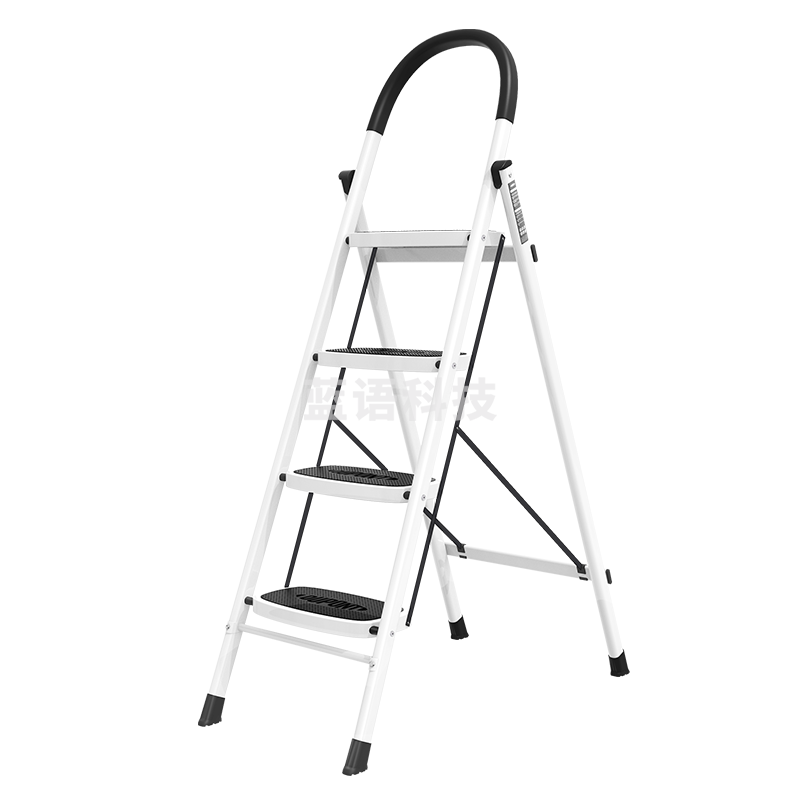 杜邦（DU PONT）梯子家用人字梯四步折叠安全扶梯室内登高工程梯【加厚踏板】4步