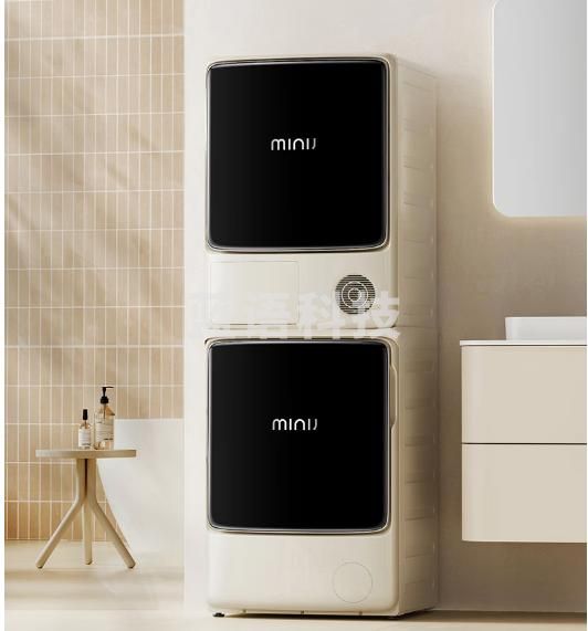 小吉（MINIJ）洗烘套装【超薄蒸汽Pro】10KG滚筒洗衣机+双擎热泵烘干机组合 除毛除皱BWA2-17HE37+PHAF-17HEEH