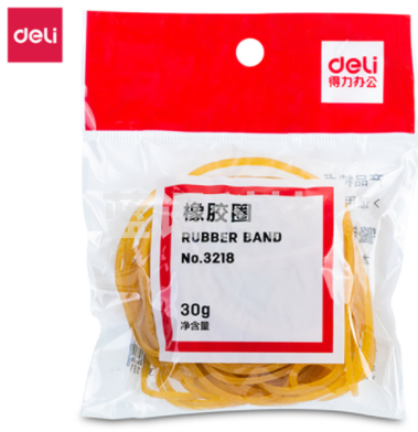 得力3218橡胶圈(30g/包)