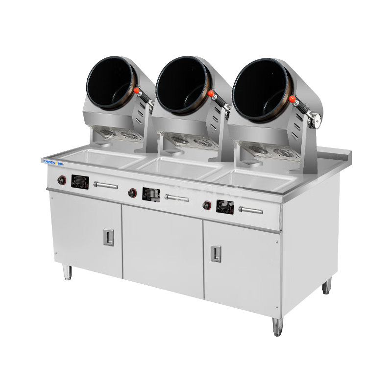 驰能（CHINENG）自动炒菜机商用炒锅全自动翻炒喷料菜单存储语音播报智能炒菜机 CN-8130-DC-GS300-3