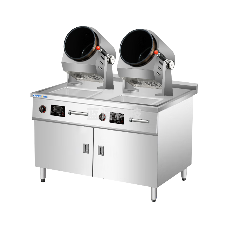 驰能（CHINENG）自动炒菜机商用炒锅全自动翻炒喷料菜单存储语音播报智能炒菜机 CN-8130-DC-GS300-2